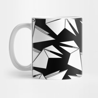 Origami Crow Black Mug